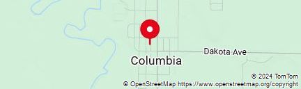 Map of Columbia, South Dakota